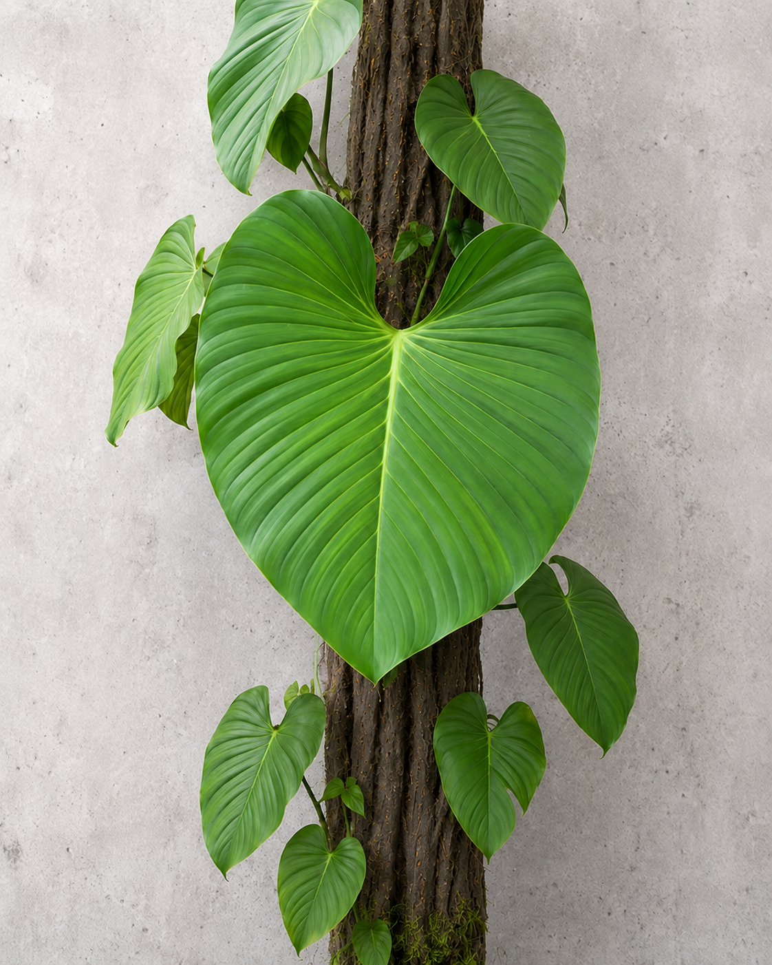 Philodendron melanoneuron als adulte Pflanze mit markanter Nervatur